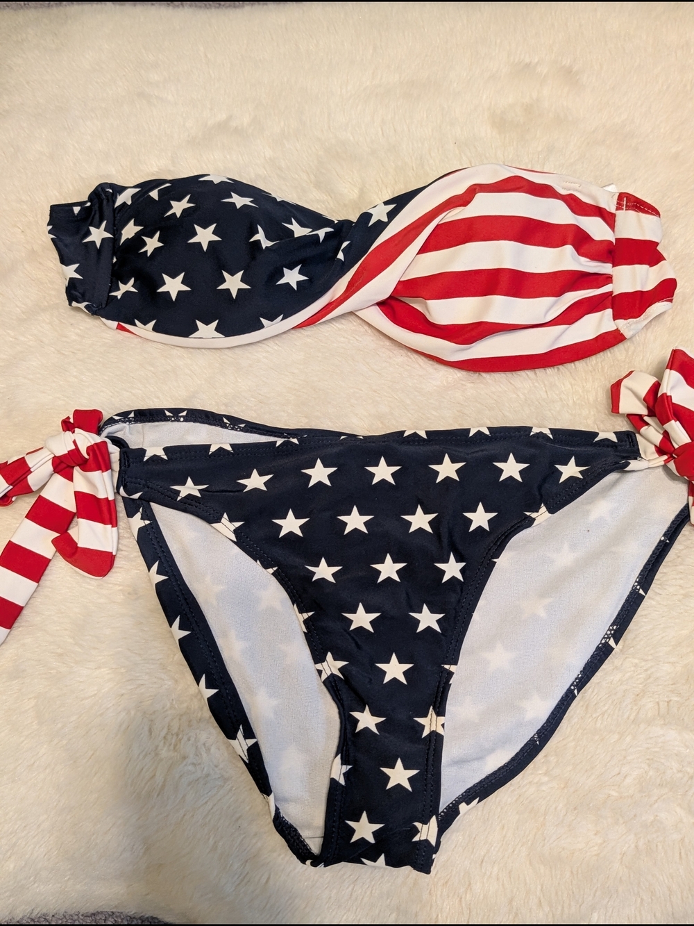 Calhoun Sportswear American Flag America Stars Stripe Swimsuit